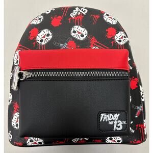 RARE Bioworld Friday the 13th Backpack Jason Voorhees Mask Graphics NWT